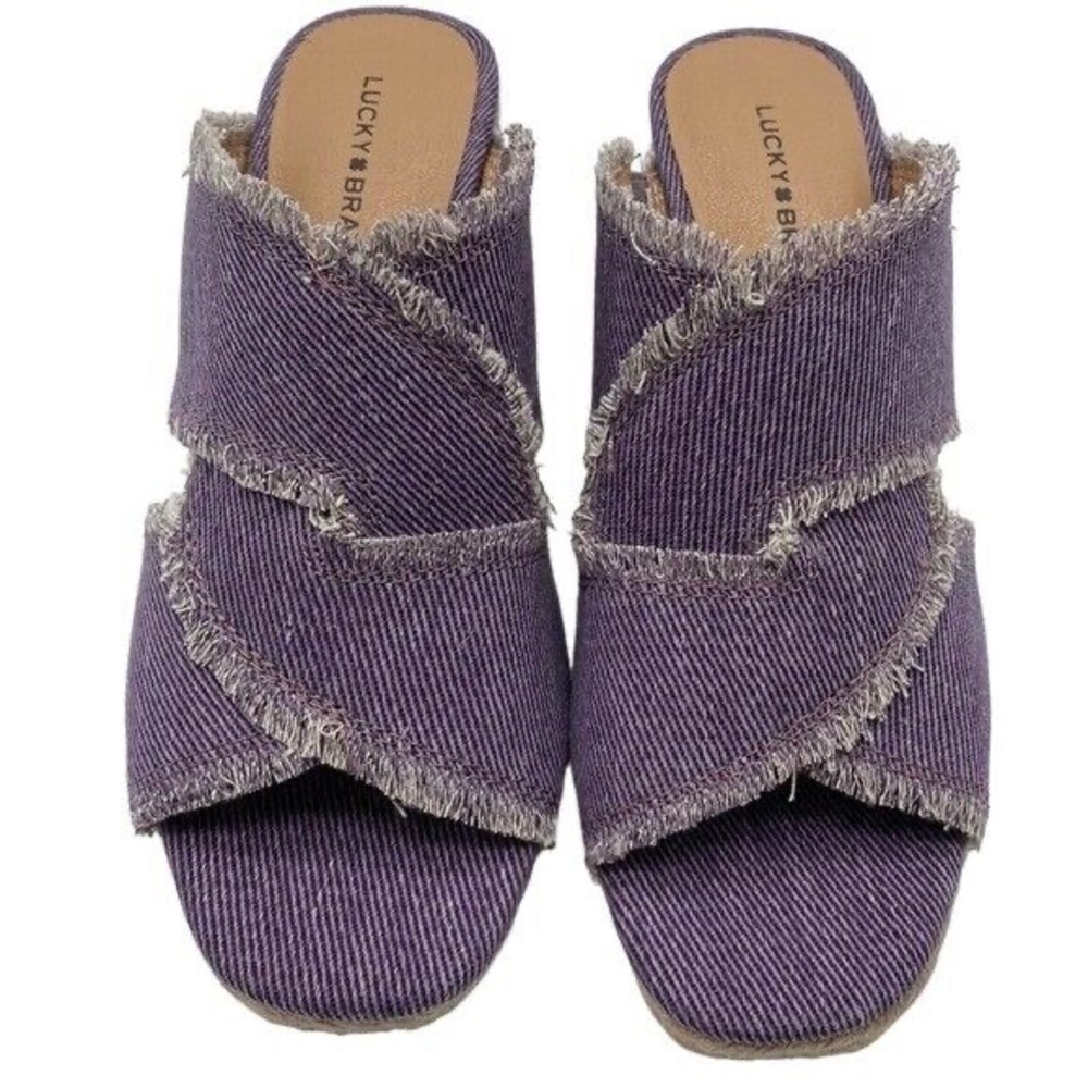 Lucky Brand Women's Madgie Espadrille Wedge Sandal Orchid 7.5